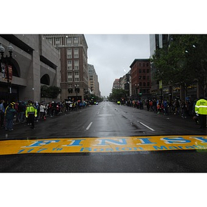 Boston Marathon finish line at "One Run" event in Boston (May 2013)