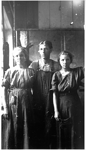 Three female textile workers.