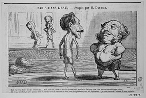 - Est-il permis d'être maigre comme ça?... Mon cher ami, vous ne devriez jamais venir aux bains Deligny sans vous mettre de mollets en coton. - Et vous, mon bon, n'allez jamais dans le monde avec ce costume-là sans vous être préalablement fait capitonner... je vous donnerai l'adresse de mon tapissier.