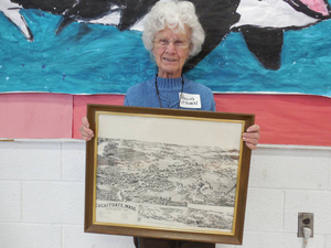 Pauline Athanas at the Wayland Mass. Memories Road Show