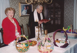 Easter blessing at St. Adalbert's