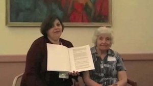 Helen Kroner and Olga Vilgerman at the Hebrew Senior Life Mass. Memories Road Show (2): Video Interview