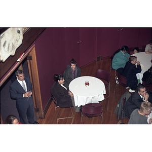 View from above of attendees at Inquilinos Boricuas en Acción's 1998 Annual Meeting.