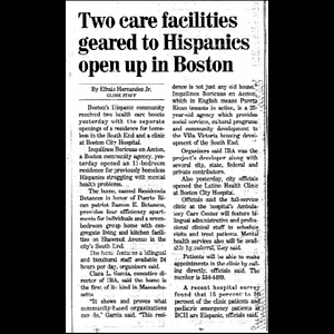 Two care facilities geared to Hispanics open in Boston.