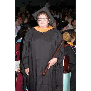 Faculty member at School of Nursing convocation