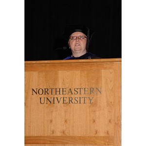 Faculty member speaks at School of Nursing convocation