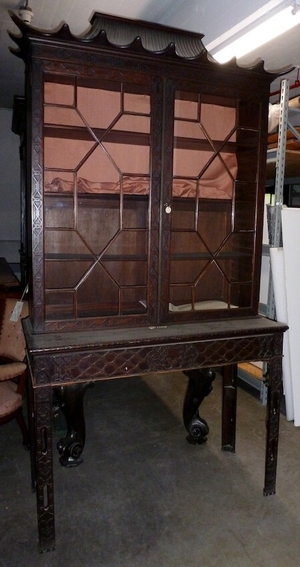 Chinese Chippendale-style cabinet