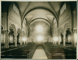 Interior view of St. Anthony's Church, Allston, Mass., undated
