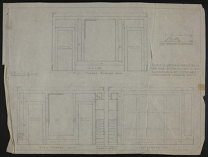 1/2" Scale Elevations of Panelling in Own Room, House of J.S. Ames Esq. at 3 Commonwealth Ave., Boston, Mass., undated