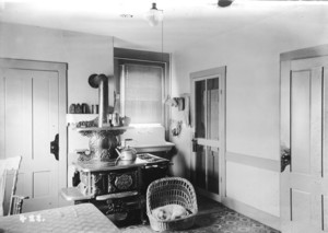 Interior view of Carlisle House, kitchen, Newport, Rhode Island, undated