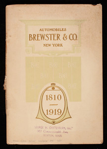Automobiles, Brewster & Co., 1810-1919, Brewster & Co., New York, New York