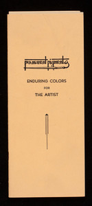 Enduring colors for the artist, Permanent Pigments, 1127 W. Sixth Street, Cincinnati, Ohio