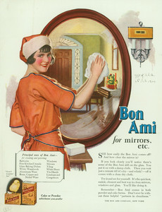 Advertisement for Bon Ami, cleaner, The Bon Ami Company, New York, New York, March 1924