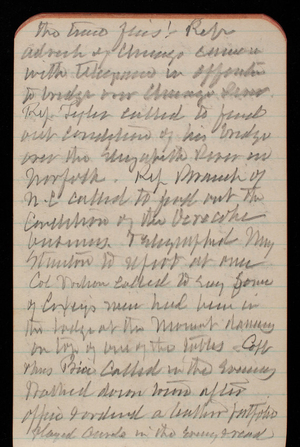 Thomas Lincoln Casey Notebook, April 1894-July 1894, 19, the time flies