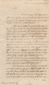 Letter from James Bowdoin, Samuel Pemberton and Joseph Warren to Dennys de Berdt, 23 March 1770