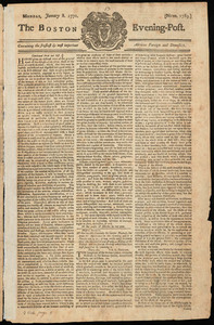 The Boston Evening-Post, 8 January 1770
