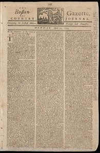 The Boston-Gazette, and Country Journal, 10 April 1775