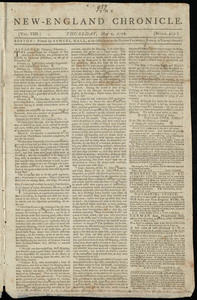 The New-England Chronicle, 2 May 1776