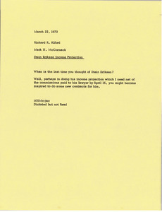 Memorandum from Mark H. McCormack to Richard R. Alford