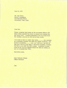 Letter from Mark H. McCormack to Jim Grace