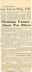 Nicklaus unsure about pro offers