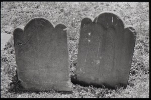 Illegible gravestones, Old Poquonock Burying Ground