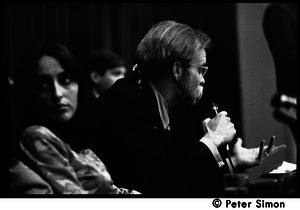 Joan Baez and David Harris: news conference following their wedding