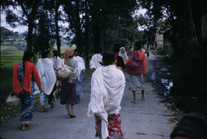 Women going to market