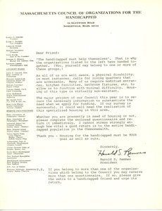 Letter from Harold S. Remmes