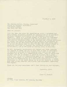 Letter from Elmer C. Bartels to Stephen Antler