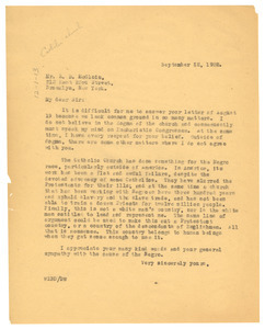 Letter from W. E. B. Du Bois to E. D. McGloin