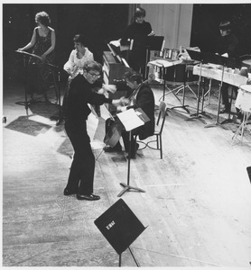 Peter Hyde Tanner conducting an ensemble