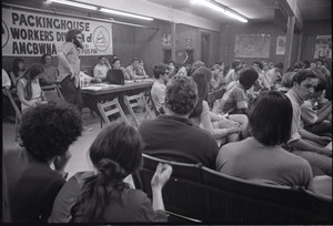 Student Mobilization Committee to End the War in Vietnam meeting against SDS violence: view of the audience