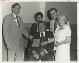 Joseph J. Panzarella receiving the handicapped american of the year award