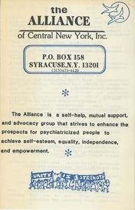 Alliance of Central New York, Inc.