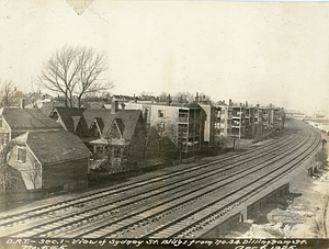 View of Sydney Street buildings from 34 Dillingham Street