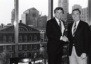 Gary Hart and Mayor Raymond L. Flynn