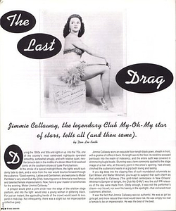 Jimmy Callaway, the kegendary Club My-Oh-My star of stars, tells all (and then some).