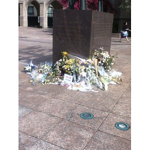 Boston University temporary memorial (2013 Boston Marathon bombing)