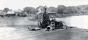 Silsby Steamer at Crystal Lake :circa 1941