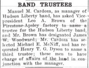 "Band Trustees" - Hudson News-Enterprise article