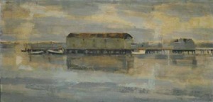 "Town Wharf" Bruce KcKain (1900-1990)