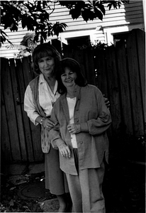 Alison and Dottie Laing Pose Outside (2)