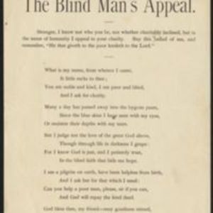 The blind man's appeal