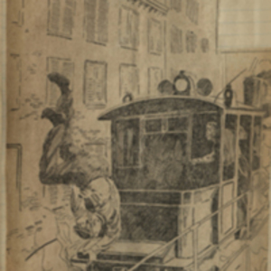 “Plunged in Front of an ‘L’ Train,” May 18, 1896.