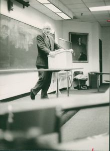 Suffolk University Professor Joseph Cronin (Law) lecturing in classroom