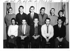 Members of Suffolk University's Spanish Club, 1960
