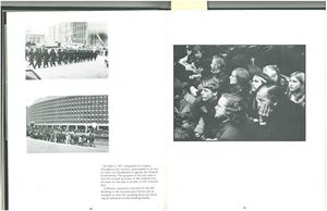 Student protest section from the 1971 issue of Suffolk University's Beacon yearbook
