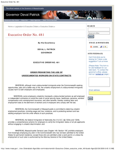 Executive Order (new series) No. 481