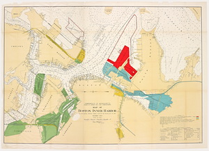 Map of Boston Inner Harbor: to accompany report under Chapter 93, Resolves of 1907